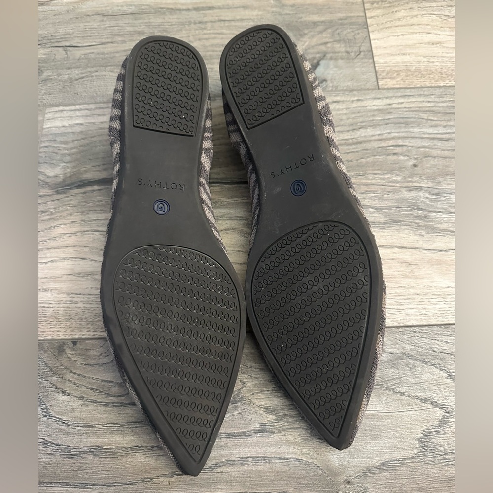 Rothy's Gray Zebra Pointed Flats Points Size 8.5 … - image 2